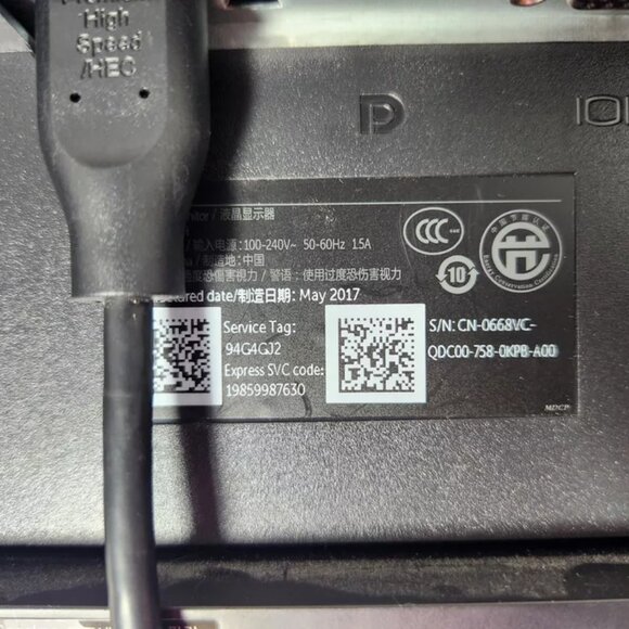 Dell Professional P2217H 22" IPS LED Monitor HDMI DP 1920 x 1080 Speaker Bar - Picture 6 of 11